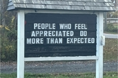Appreciation, Hard Work