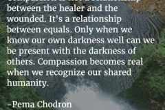 A relationship between equals, Pema Chodron