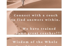 Wisdom of the Whole Coaching Academy, connect with a coach