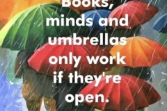 open books, open minds, be open
