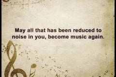 May Noise Become Music Again