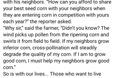 Farmer helps others and helps himself