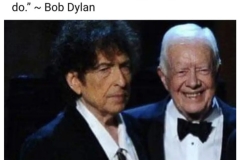 Bob Dylan, Jimmy Carter, kindred spirits