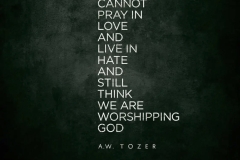 love = worshipping God