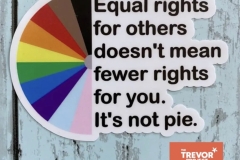 Equality is not pie. There is enough to go around.