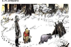 Pooh Bear, Eyeore, Christopher Robin