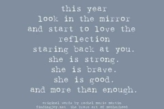 Affirmations, "I AM ENOUGH."