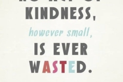 Aesop, No kindness is wasted.