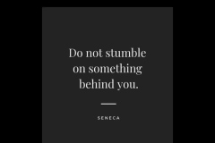 Look ahead to better days.