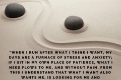 "What I want also wants me" - Rumi