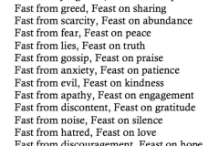 Fasting, Feasting
