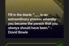 Aging - David Bowie quote