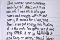 Reject the hurtful actions/ words of others.
