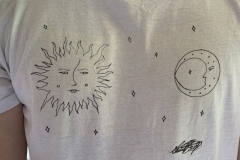 Sun and Moon by A's friend (photo by DH)