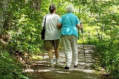 two women walking, (photo by DH)