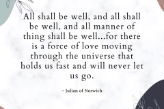 All shall be well.