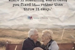 Old couple, fix problems, don't leave