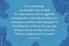 When Relationship is 'Unhealthy Love', Control