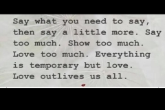 Express love