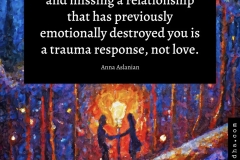 Trauma Response, Not Love