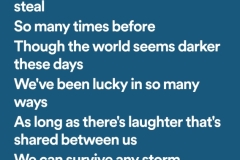 "As Long as There's Laughter" - Gene Cotton
