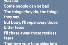 Why Worry? lyrics, laughter after rain, sunshine after pain