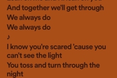 We'll Make It Through lyrics, Lean on Me, I'll Lean on You, Relationship