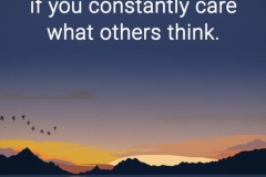 Caring What Others Think