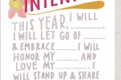 Consider these things. Fill in the blanks. Set intentions.