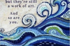 Mosaic, made a broken pieces, still a work of art