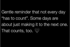 Survival is sometimes enough.