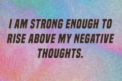 rise above negative thoughts