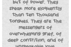 The power of tears