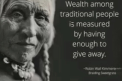 True wealth is having enough to give away.