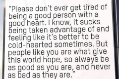 Good person, good heart